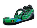 15ft Cyber Green Gamer Dual Lane Water Slide