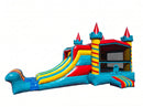 27ft  DL Rainbow Twirl Castle Combo