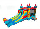 27ft  DL Rainbow Twirl Castle Combo