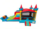 27ft  DL Rainbow Twirl Castle Combo