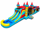 65FT DL Rainbow Twirl Castle Obstacle