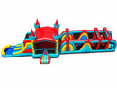 65FT DL Rainbow Twirl Castle Obstacle