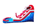 Patriotic Hydro Blaster Inflatable Water Slide - 18 FT