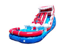 Patriotic Hydro Blaster Inflatable Water Slide - 18 FT