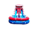 Patriotic Hydro Blaster Inflatable Water Slide - 18 FT