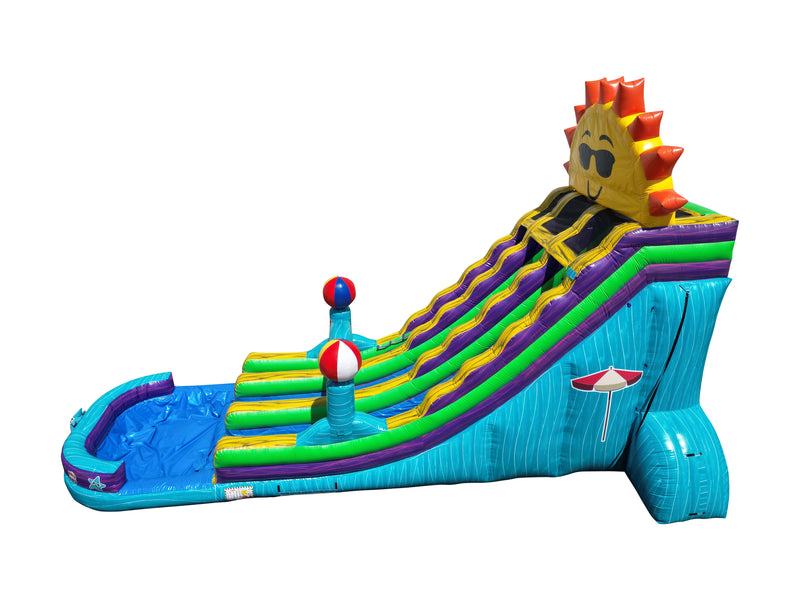 22ft dual beach and slide