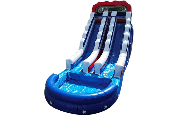 19ft Dual All American Water Slide