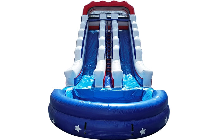 19ft Dual All American Water Slide