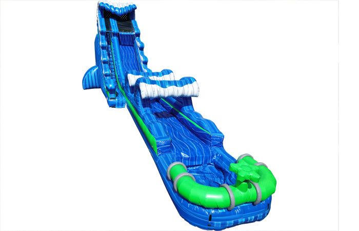 22ft blue tsunami waterslide