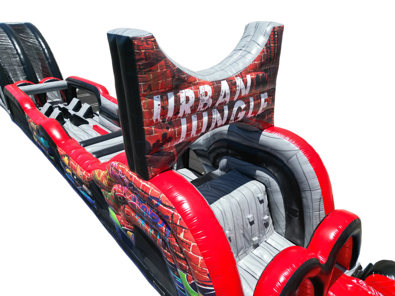 Urban Jungle Inflatable Obstacle Course - Commercial-Grade, Wholesale Supplier, 105 ft