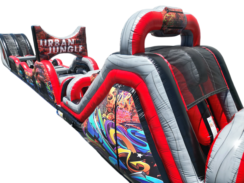Urban Jungle Inflatable Obstacle Course - Commercial-Grade, Wholesale Supplier, 105 ft