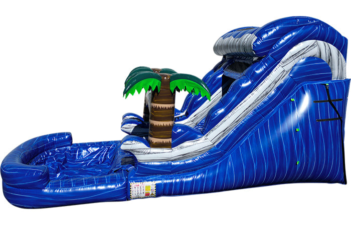 14ft blue splash water slide