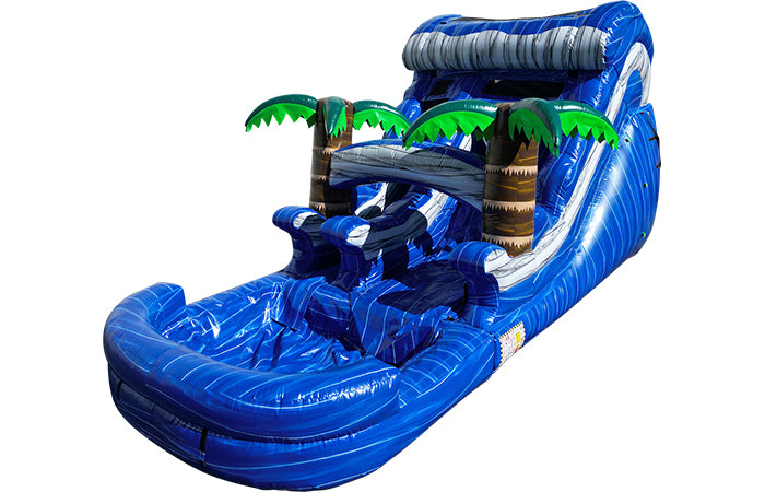 14ft blue splash water slide