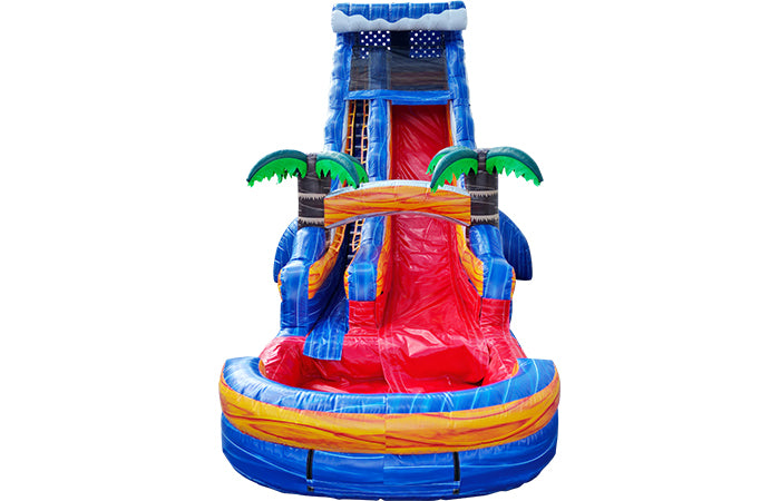 22ft Tsunami Water Slide, Red Lane for Sale | WS2231