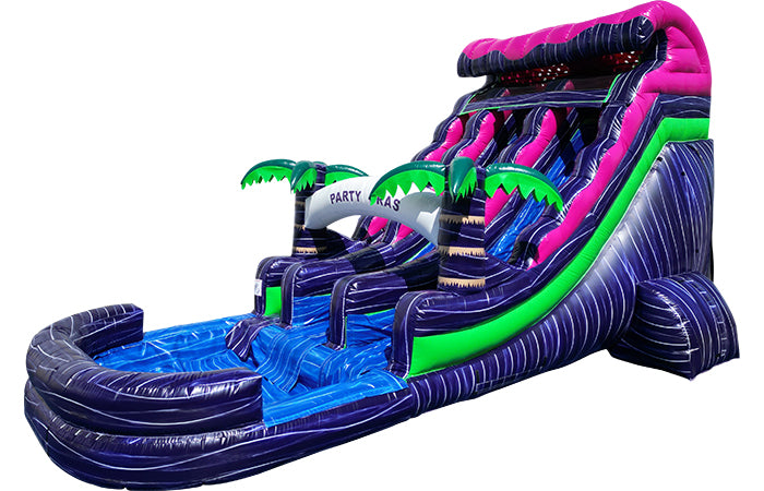 22ft dual jumpin' party gras waterslide