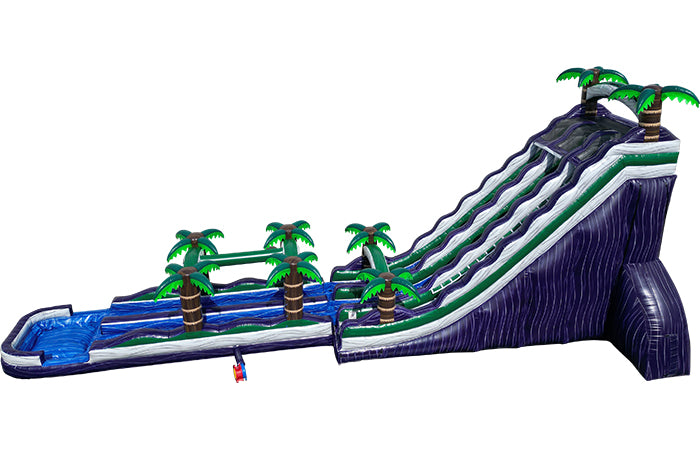 27ft dual ln purple splash water slide