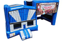 Canopy Bounce House with Projector Screen - Blue Marble
