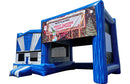 Canopy Bounce House with Projector Screen - Blue Marble