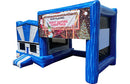 Canopy Bounce House with Projector Screen - Blue Marble