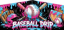 Baseball Drip modular banner flat artwork panel