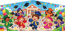 Caps in the Air Graduation modular banner flat artwork panel