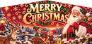 Merry Christmas Sleigh modular banner flat artwork panel