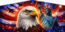 All American Banner artwork, full panel print file preview