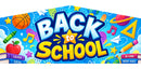 Back to School modular banner flat artwork panel