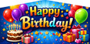 Birthday Classic Banner artwork, full panel print file preview