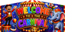 Carnival Banner artwork, full panel print file preview