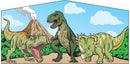 Dinosaur modular banner flat artwork panel