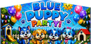 Puppy party Banner artwork, full panel print file preview