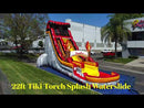 22ft tiki torch splash water slide