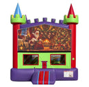 Santa's Christmas Eve modular banner with Santa by a crackling fireplace and a decorated tree, mounted on a modular jumper