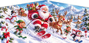 Santa's Ski Run modular banner flat artwork panel