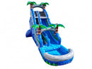 22ft Single Lane Tropical Marble Water Slide